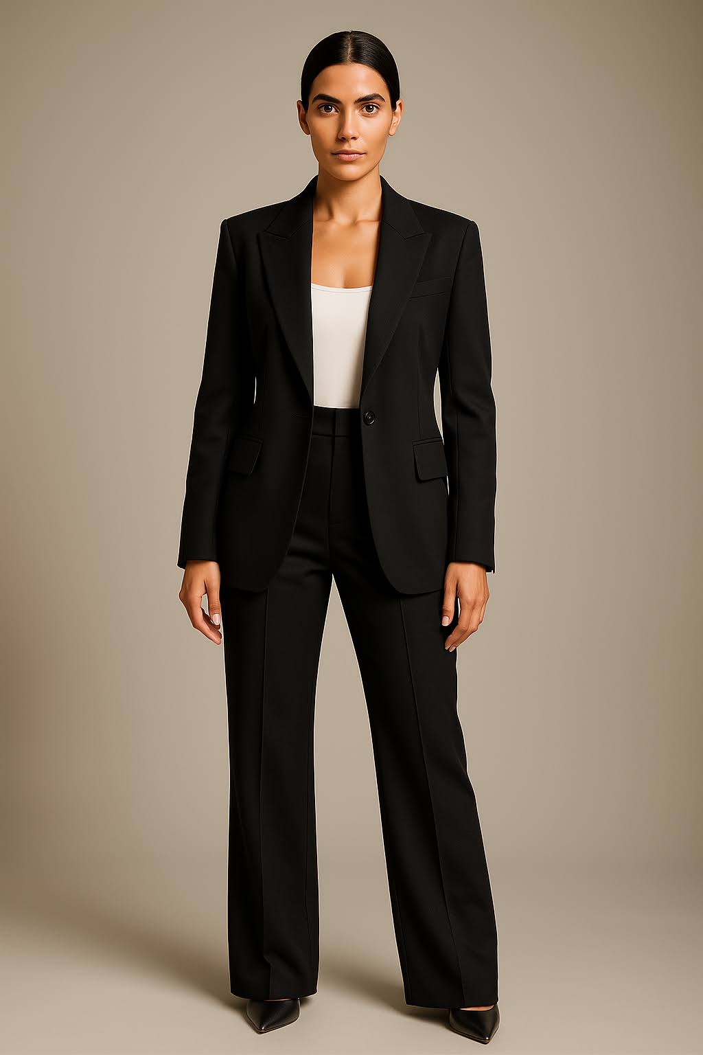 Ensemble Blazer et Pantalon Femme - Costume Deux Pièces Élégant