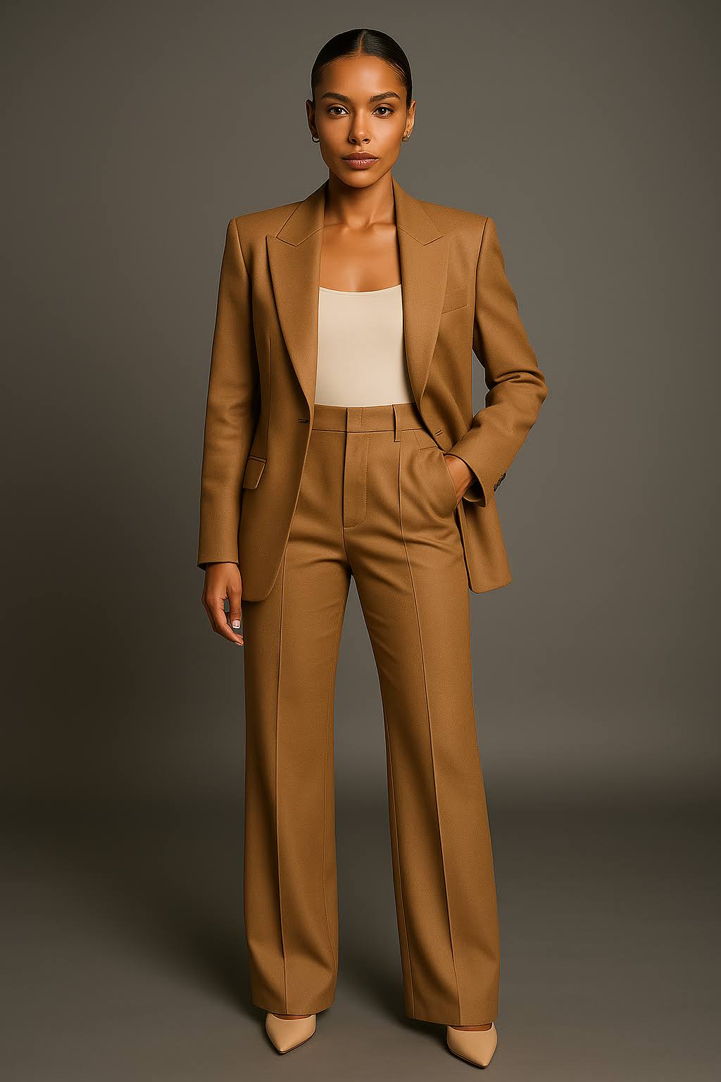 Ensemble Blazer et Pantalon Femme - Costume Deux Pièces Élégant