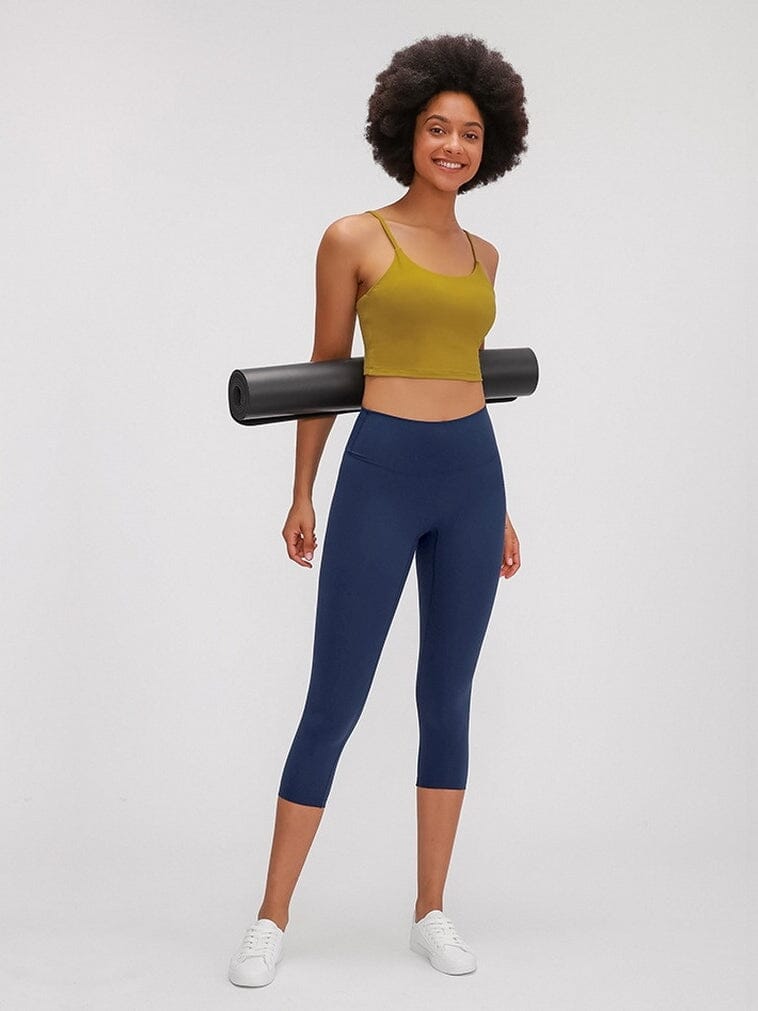 Legging De Sport Capri Taille Haute