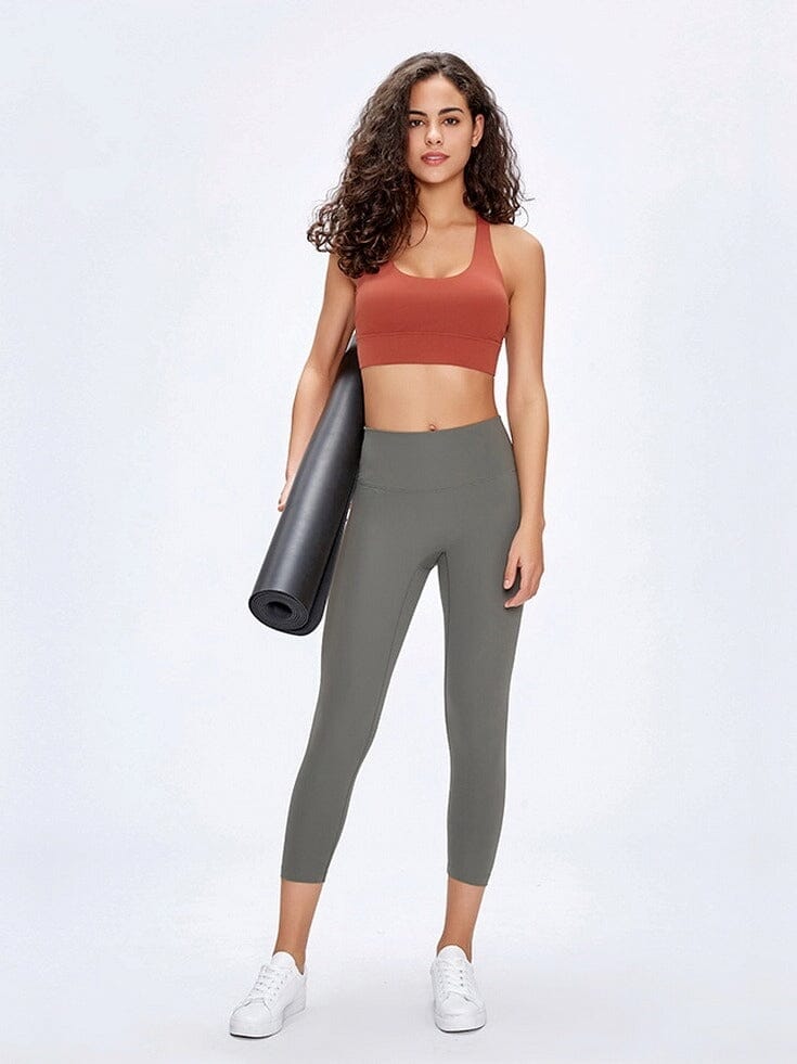 Legging De Sport Capri Taille Haute