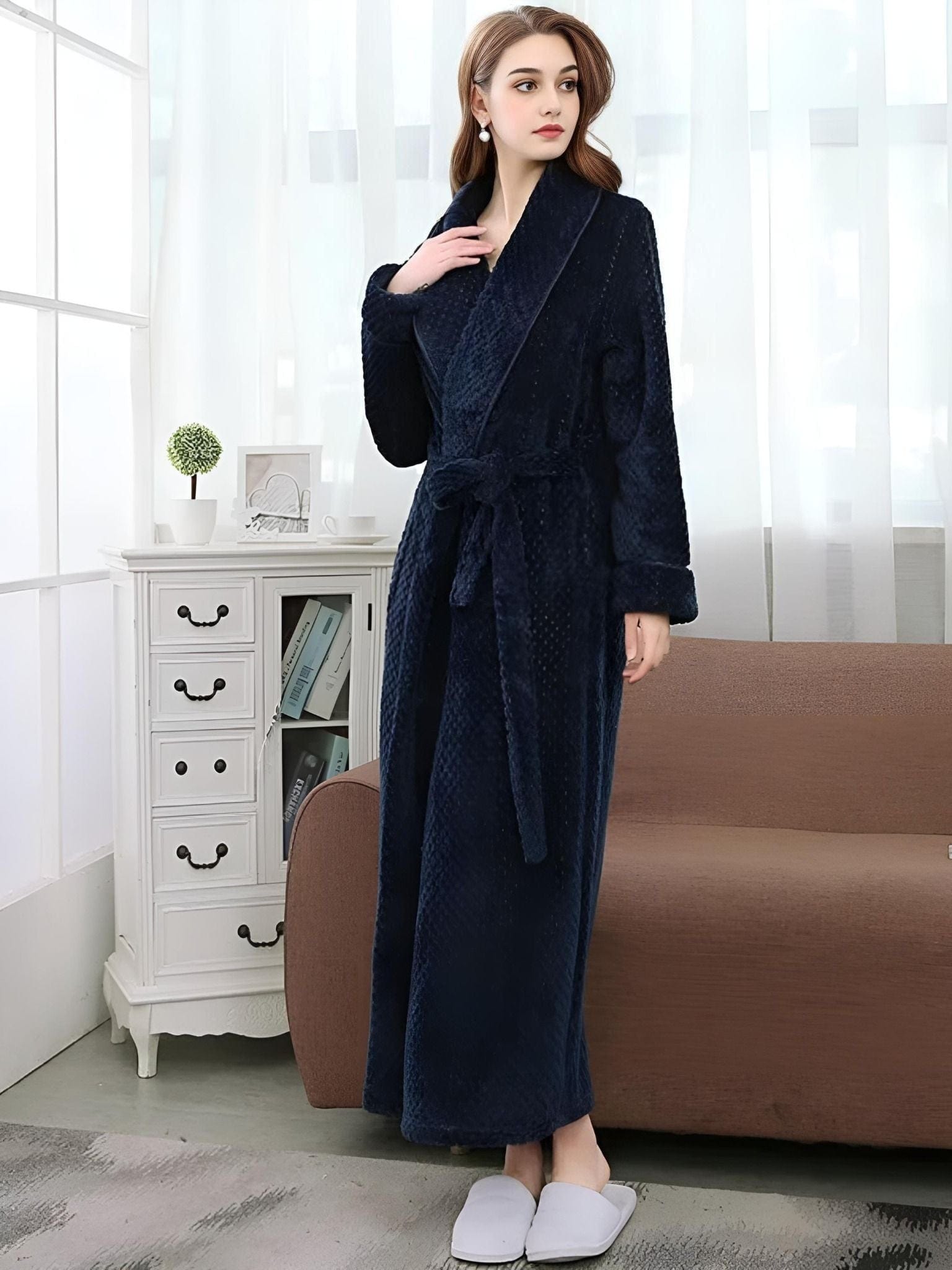 Comfort Coral Damen-Bademantel
