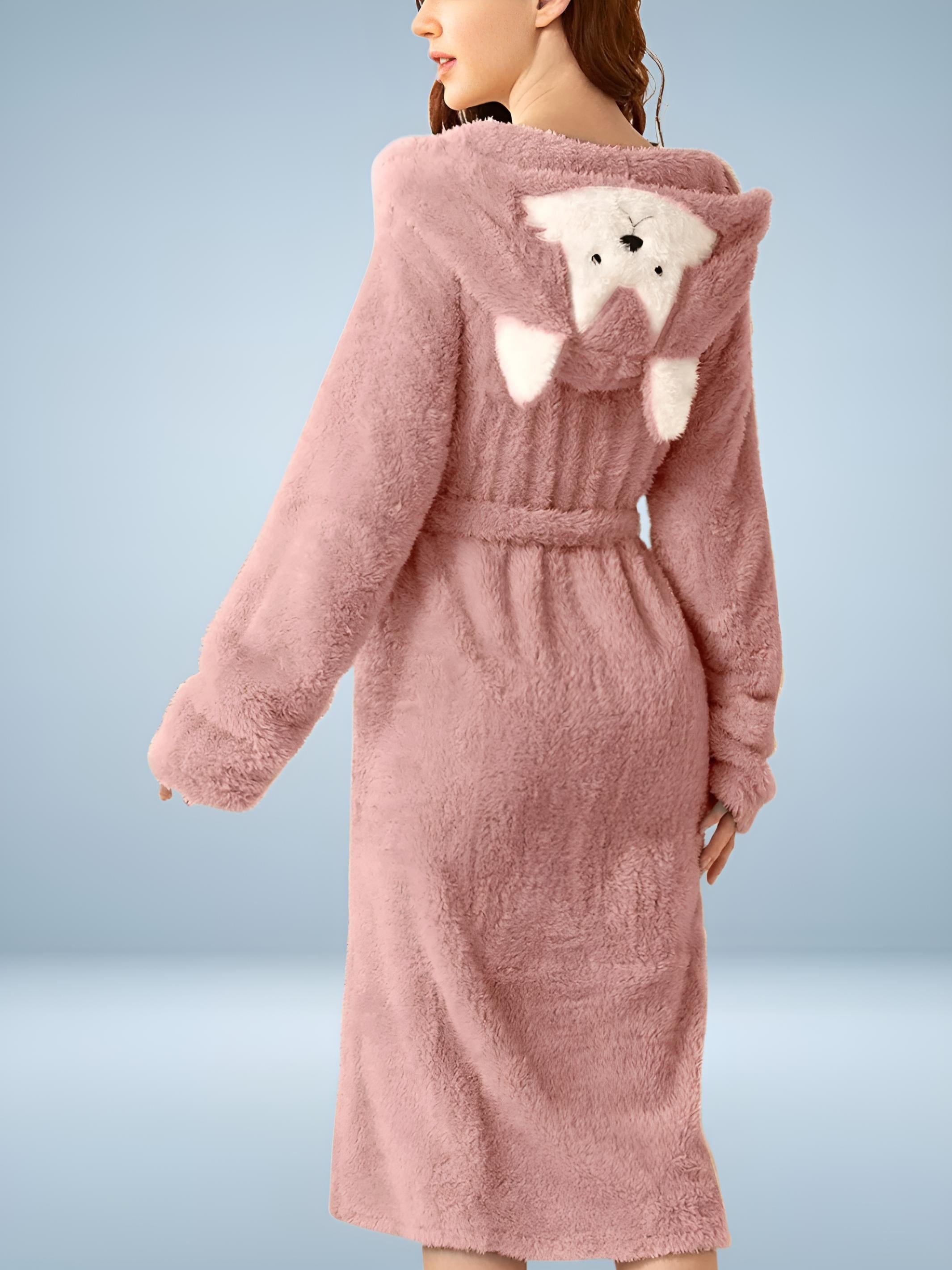 Women's Fleece Bathrobe - Lapinelle