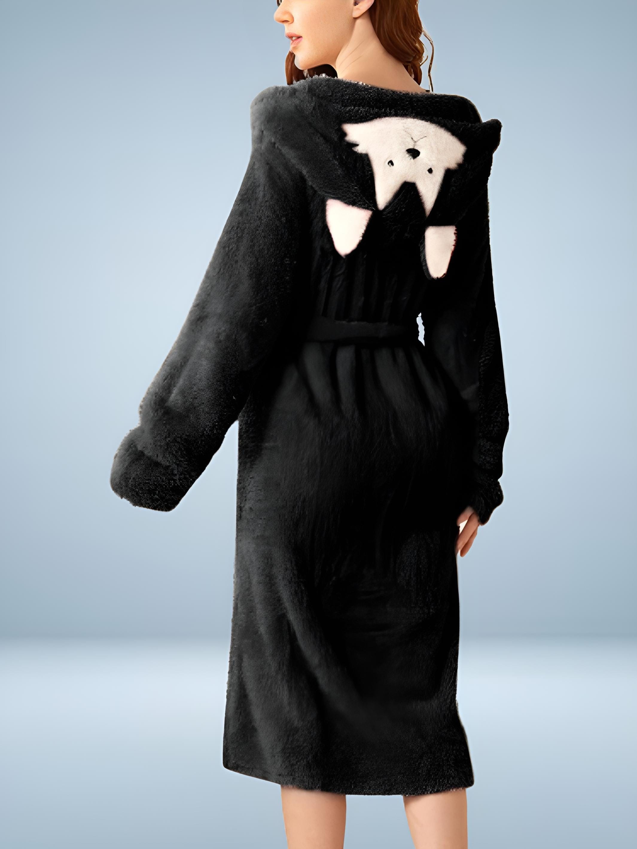 Women's Fleece Bathrobe - Lapinelle