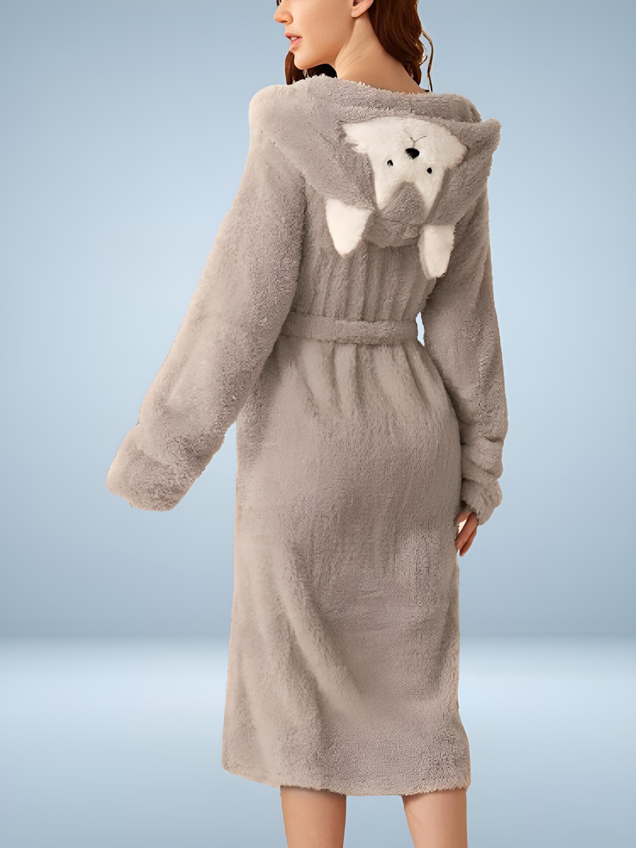 Women's Fleece Bathrobe - Lapinelle