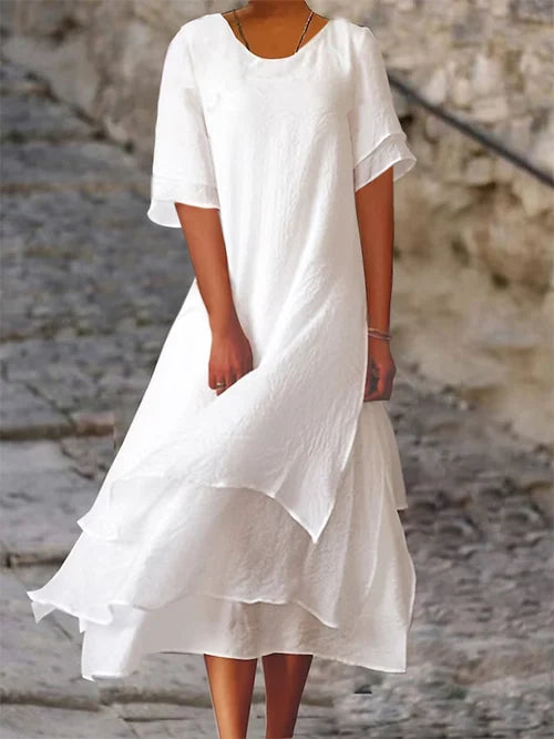 Robes été Coton Lin - Élégance Artisanale - Taille 2XL-S