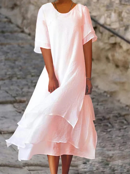 Robes été Coton Lin - Élégance Artisanale - Taille 2XL-S