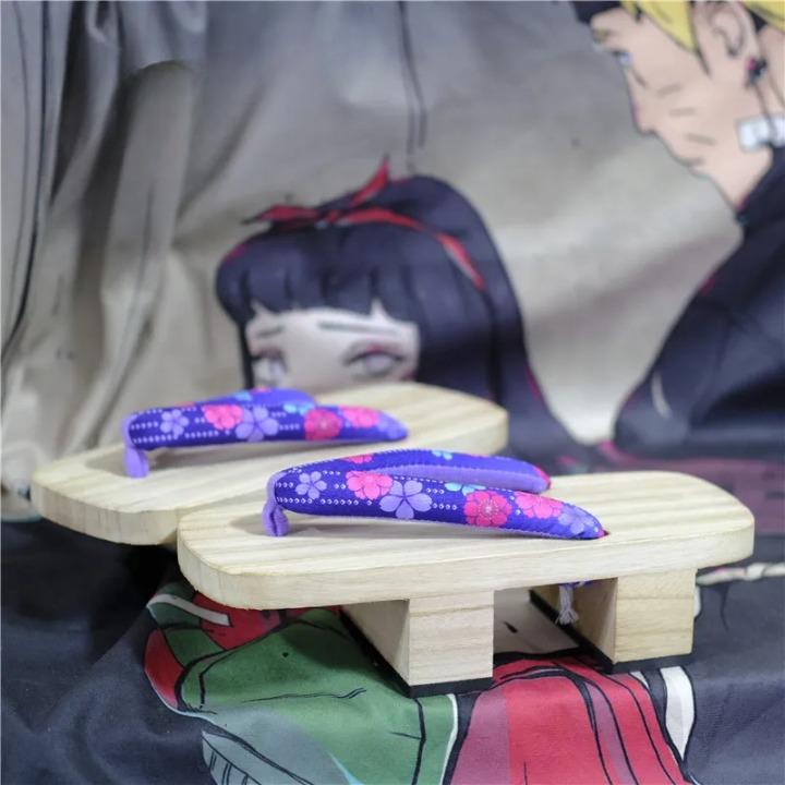 Sandale Japonaise Style Tong en Bois
