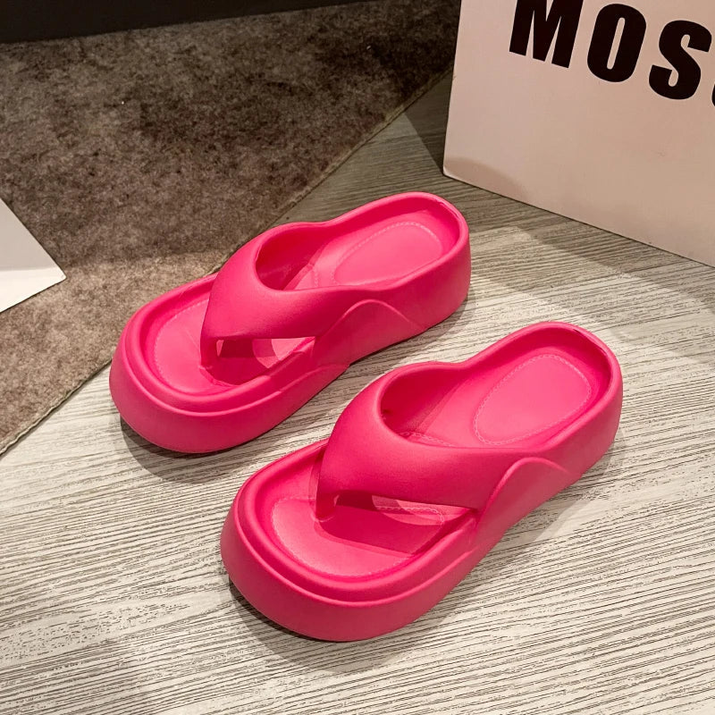 Sandale Plateforme Femme Design Style Tong