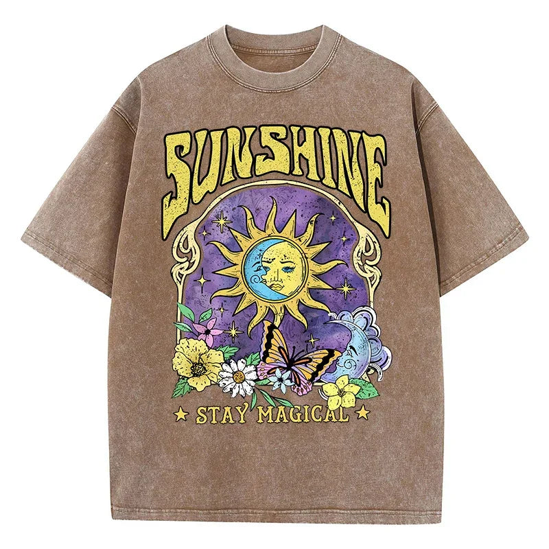 T-Shirt Délavé SUNSHINE