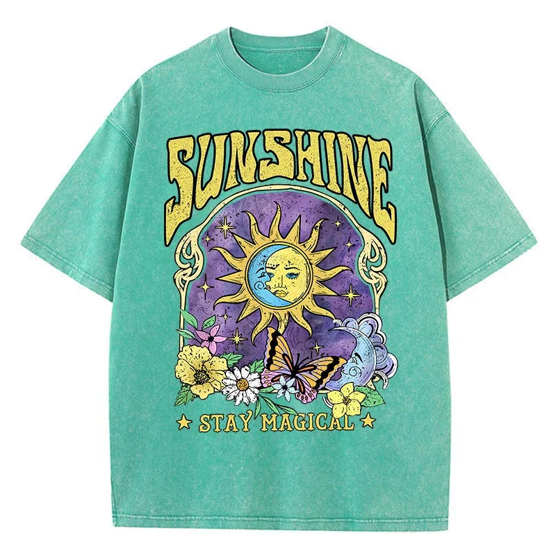 T-Shirt Délavé SUNSHINE