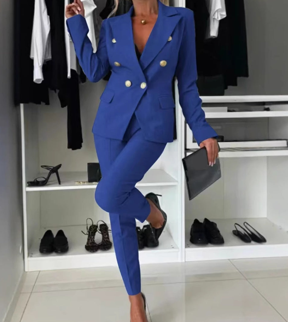 Tailleur Femme - Veste et Pantalon Ajusté Élégant