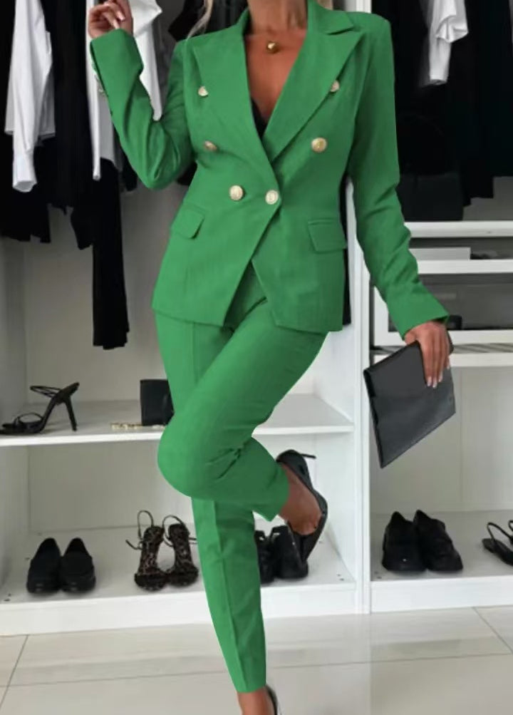 Tailleur Femme - Veste et Pantalon Ajusté Élégant