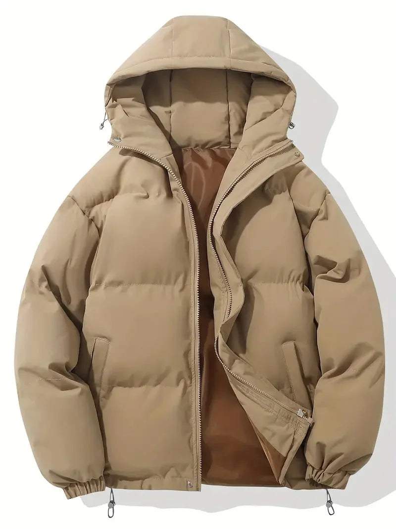 Veste d'hiver femme à capuche ajustable et zippée