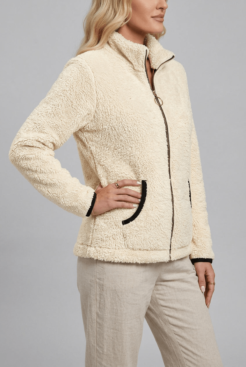 Veste Polaire Femme | Col Montant Zippé