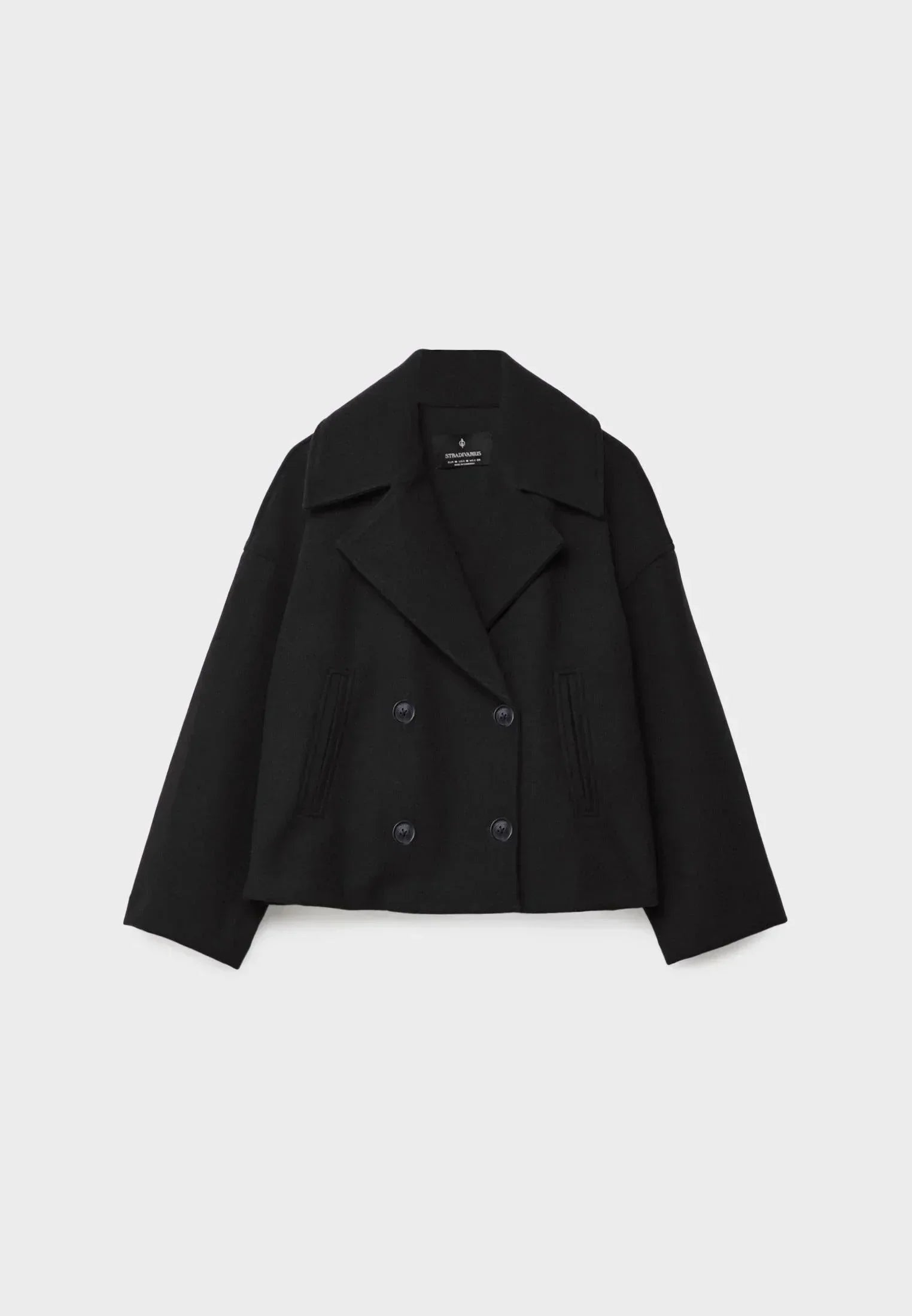 Veste femme courte à double boutonnage moderne