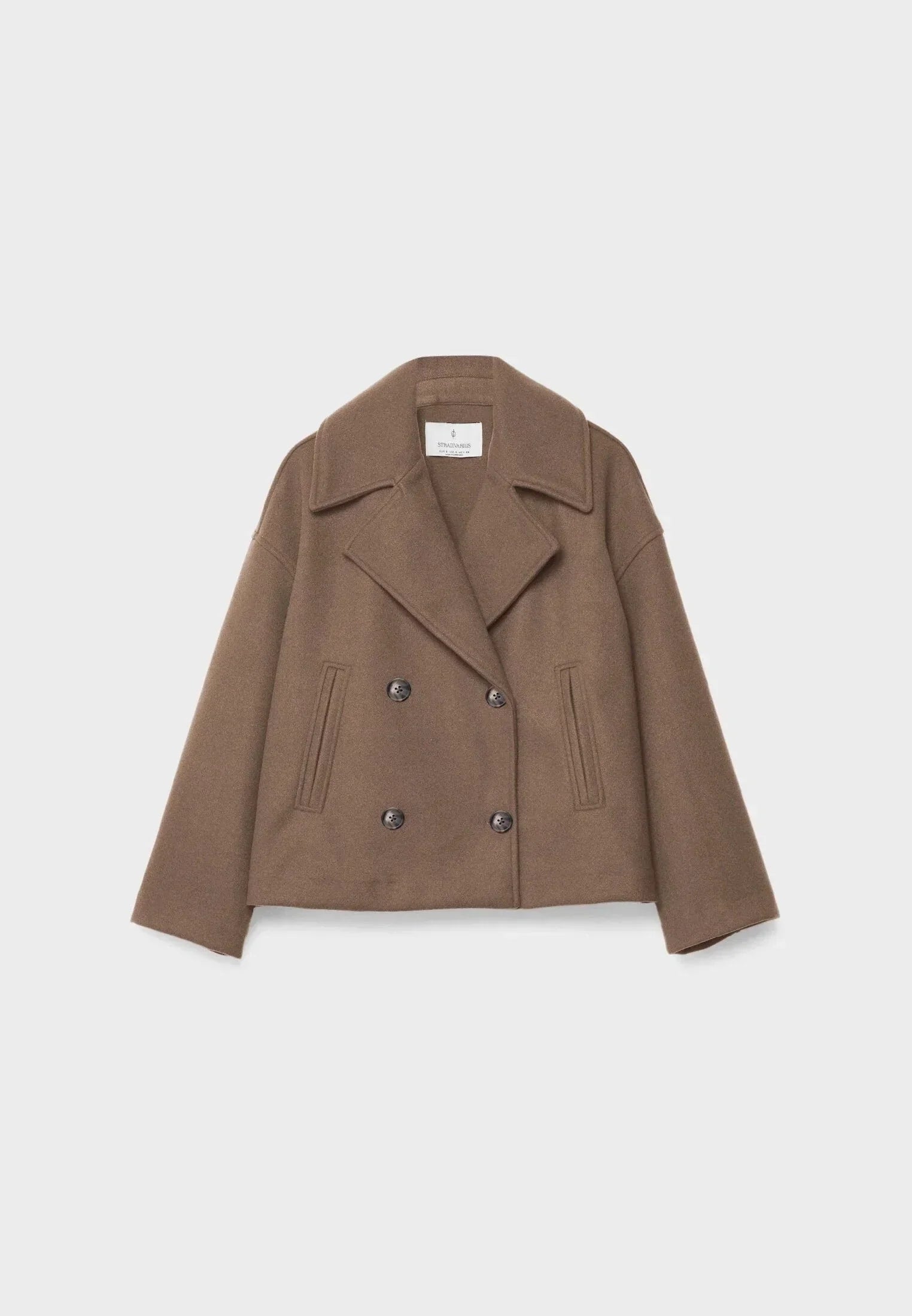 Veste femme courte à double boutonnage moderne