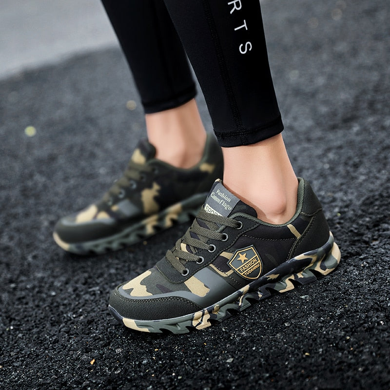 Chaussures de course à larmé Camouflage unisexe
