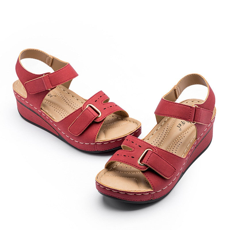 Orthopädische Keilsandalen für Damen von Zinka