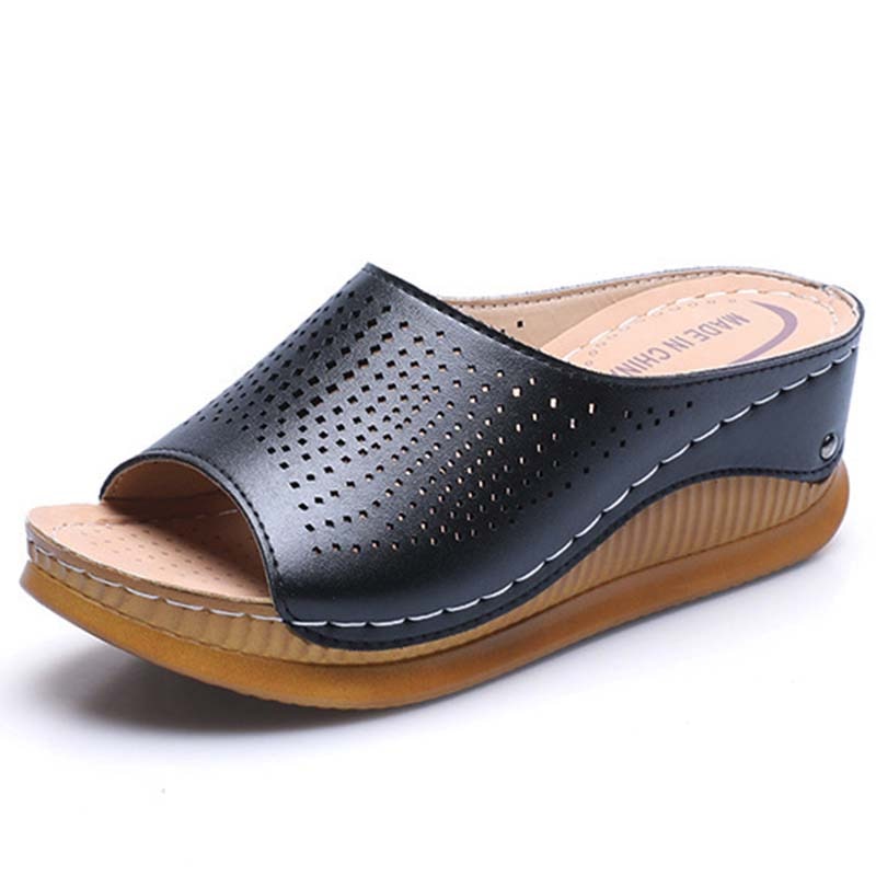 Bequeme Sandalen mit Keilabsatz für Damen – Ceyano