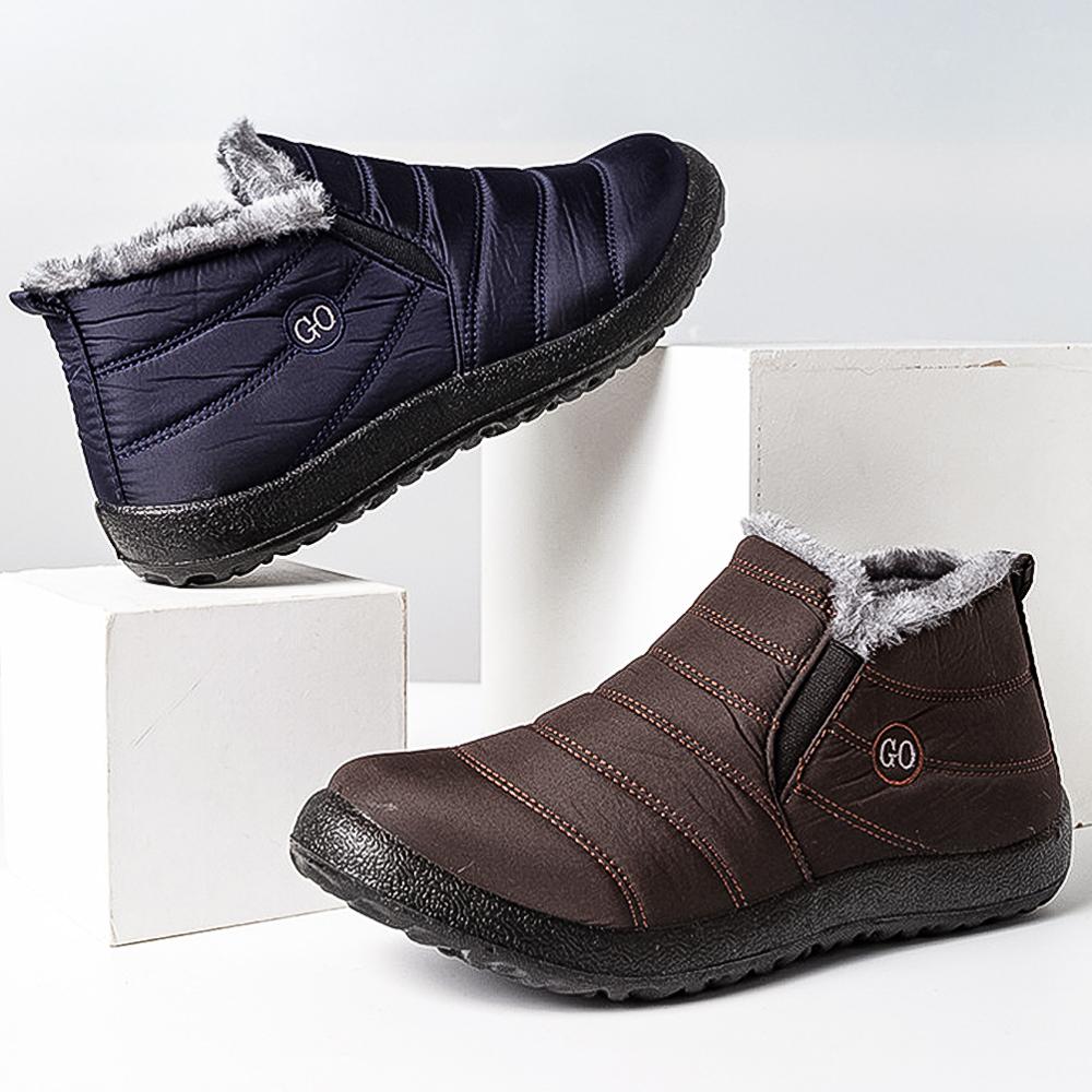 Chaussures orthopédiques d'hiver en coton imperméable