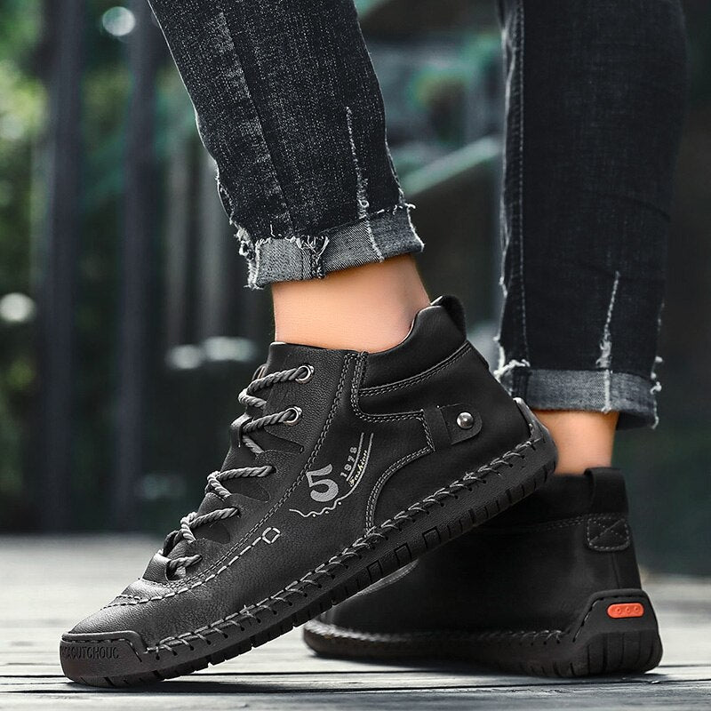 Chaussures Orthopédiques homme en cuir vintage