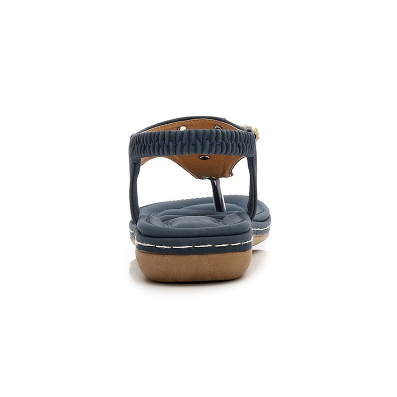 Sandales orthopédique plates perles de cristal pour femmes Cristalys