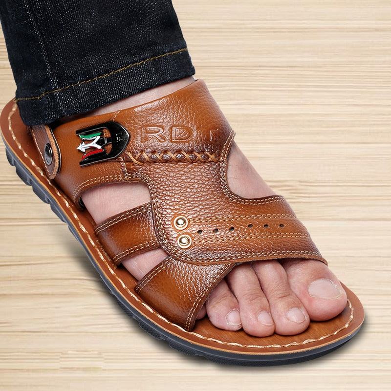 Strandsandalen aus Leder für Herren – Nivao