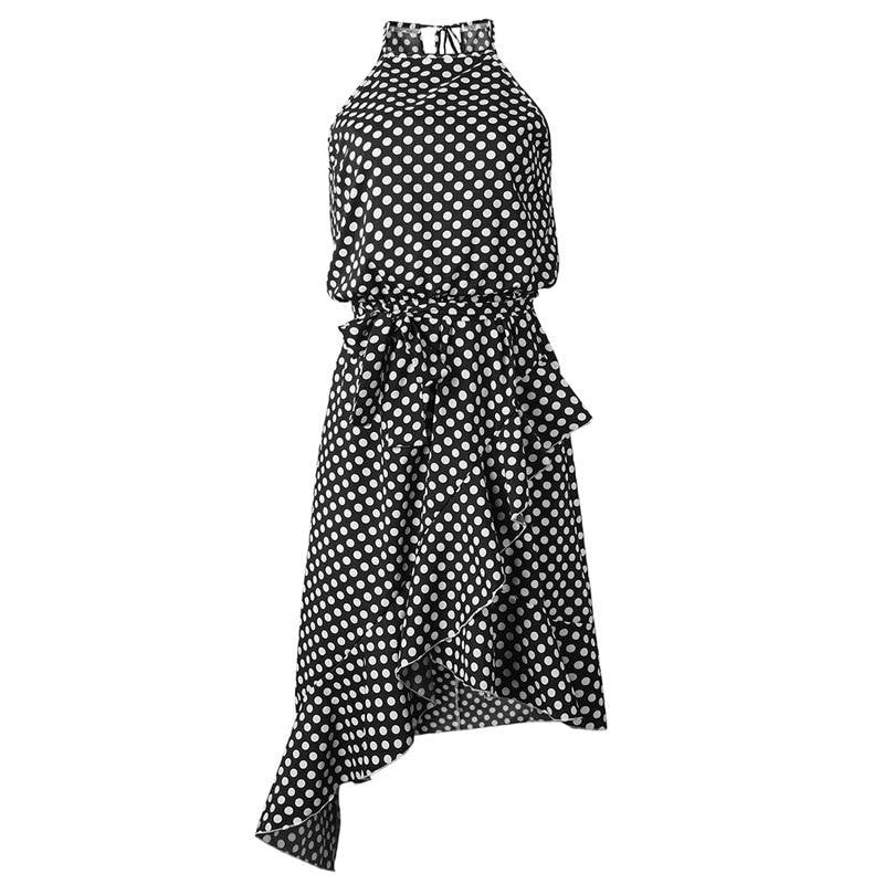 Petite robe à pois - Noir