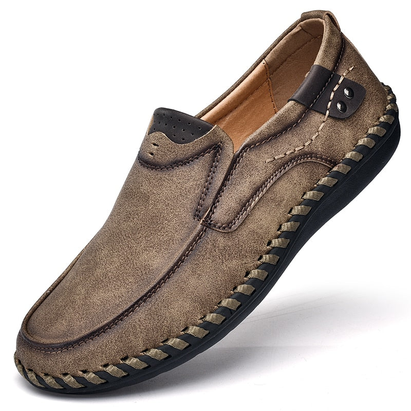 Mocassins en cuir confortables pour hommes