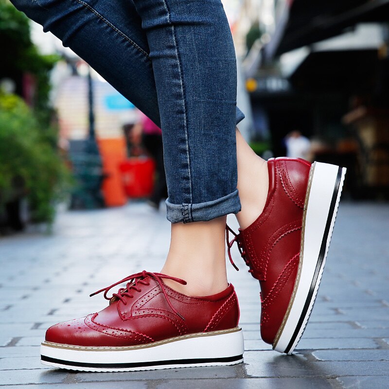 Chaussure orthopédique plateforme Oxford