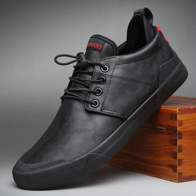 Chaussures décontractées en cuir à lacets pour hommes - Turbon