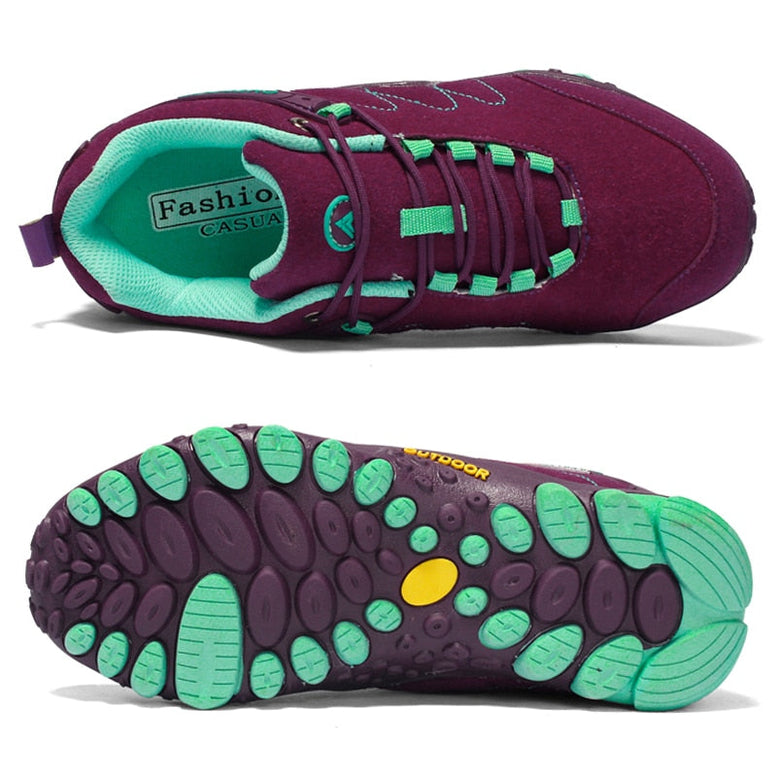 Chaussures orthopédiques en cuir de randonnée en plein air pour Femmes - Tex