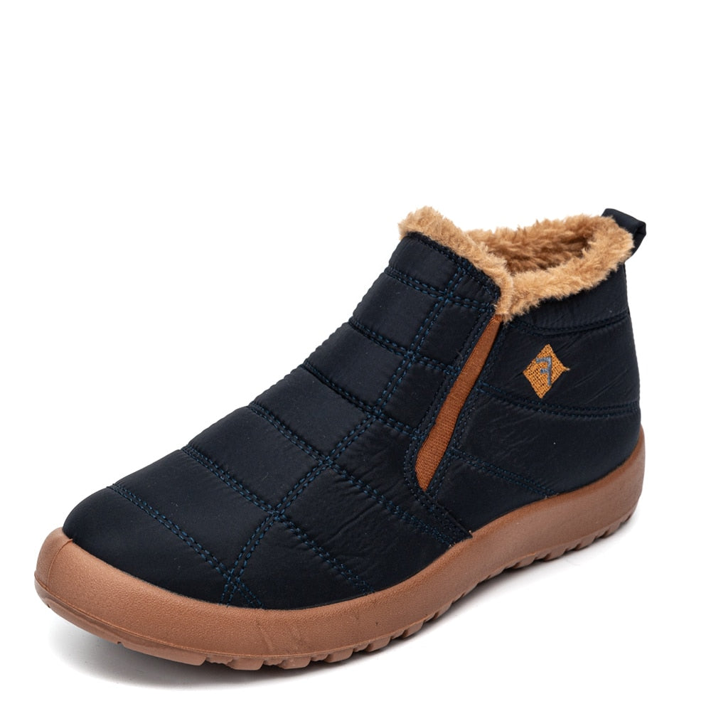 Bottines d'hiver chaudes en fourrure pour femme