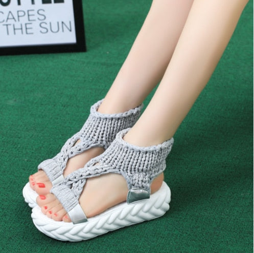 Plateausandalen für Damen - Briskory