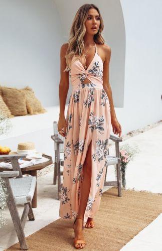 Robe Longue Boho - Bleu