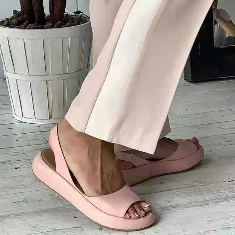 Lässige flache Outdoor-Sandalen für Damen – awa-queen