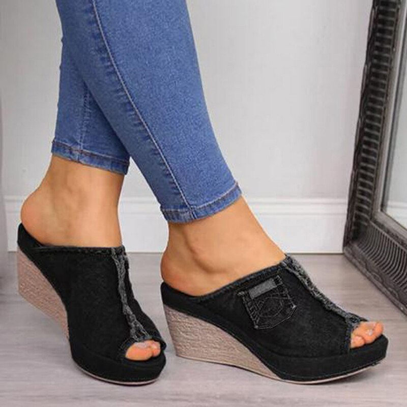 Fish Mouth Sommer-Plateausandalen für Damen – Beem