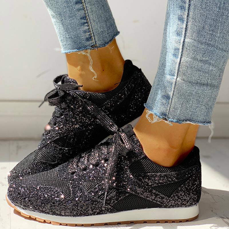 chaussures orthopédiques décontractées à paillettes - Vanshe