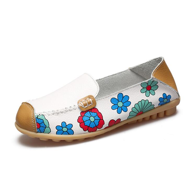 Chaussures orthopédiques en cuir fendu sans lacet pour Femmes - Orazia