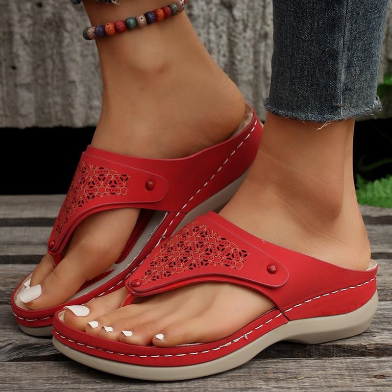 Sandales d'été à talon bas pour Femmes - Retra