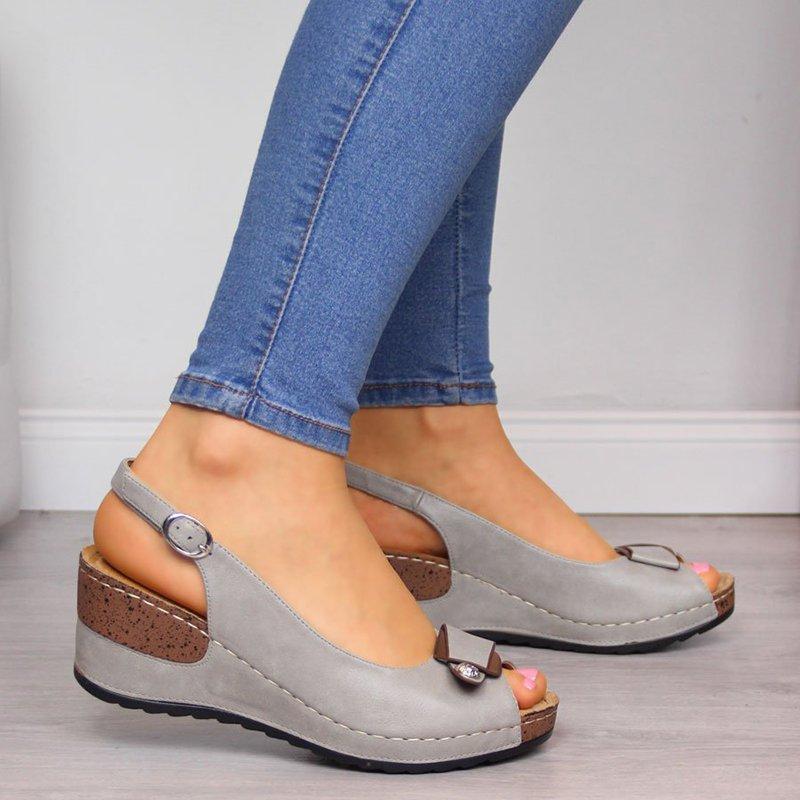 Sandales de marche à plateforme pour femmes - Heels