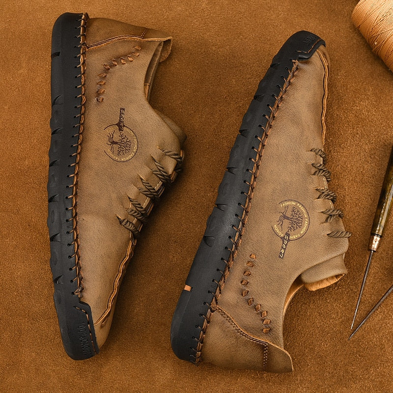 Mocassins en cuir faits à la main pour hommes