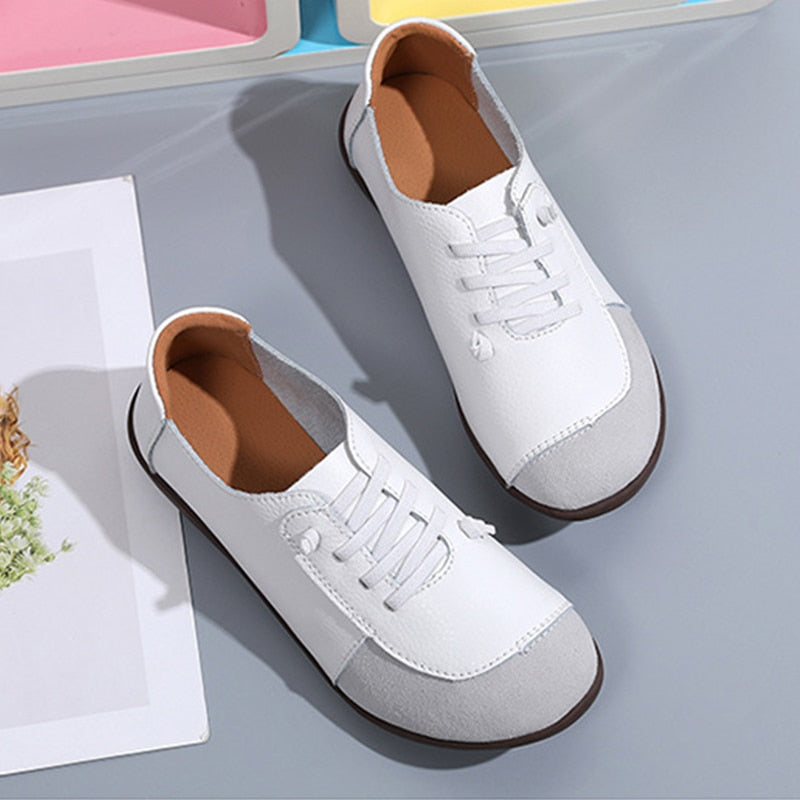 Chaussures orthopédiques à enfiler en cuir