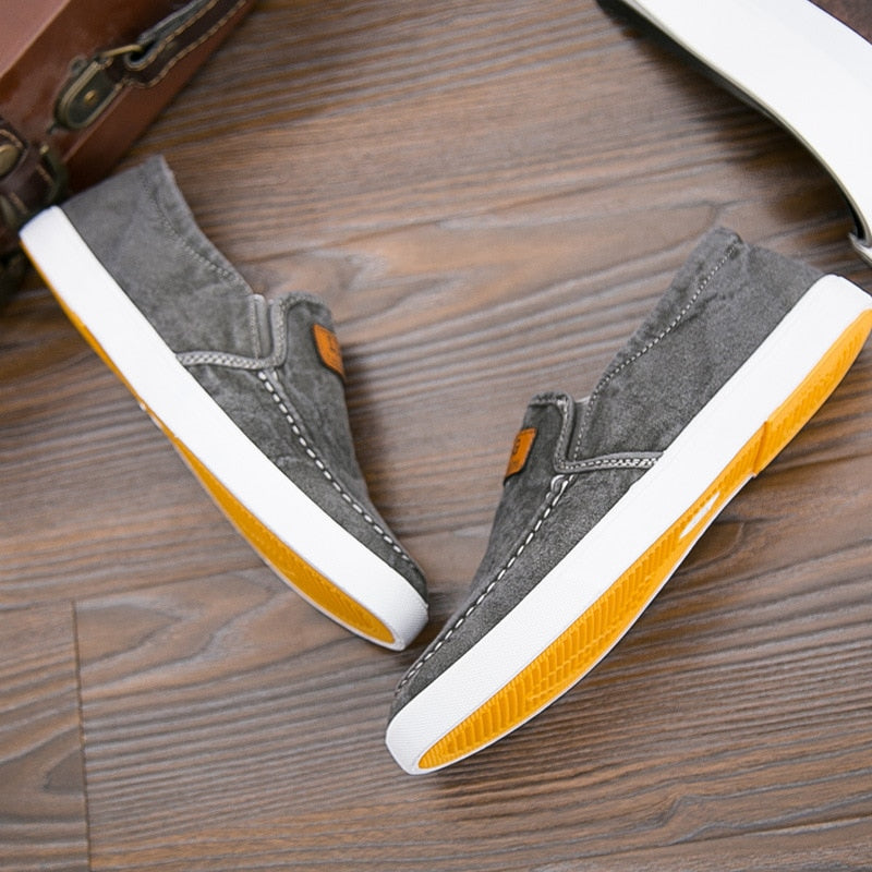 Atmungsaktive Herren-Freizeitschuhe aus Canvas und Denim – Jappy