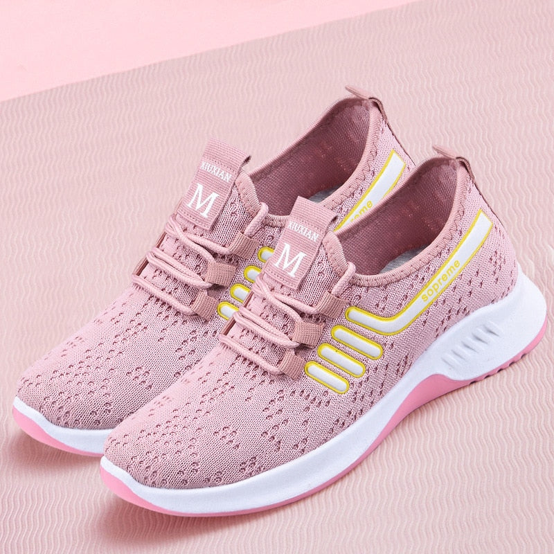 Chaussures orthopédiques de sport en toile à lacets pour femmes