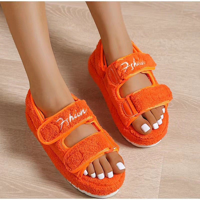 Plüschsandalen für Damen - Bel