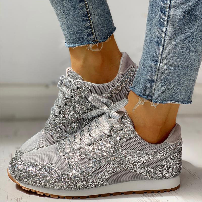 chaussures orthopédiques décontractées à paillettes - Vanshe