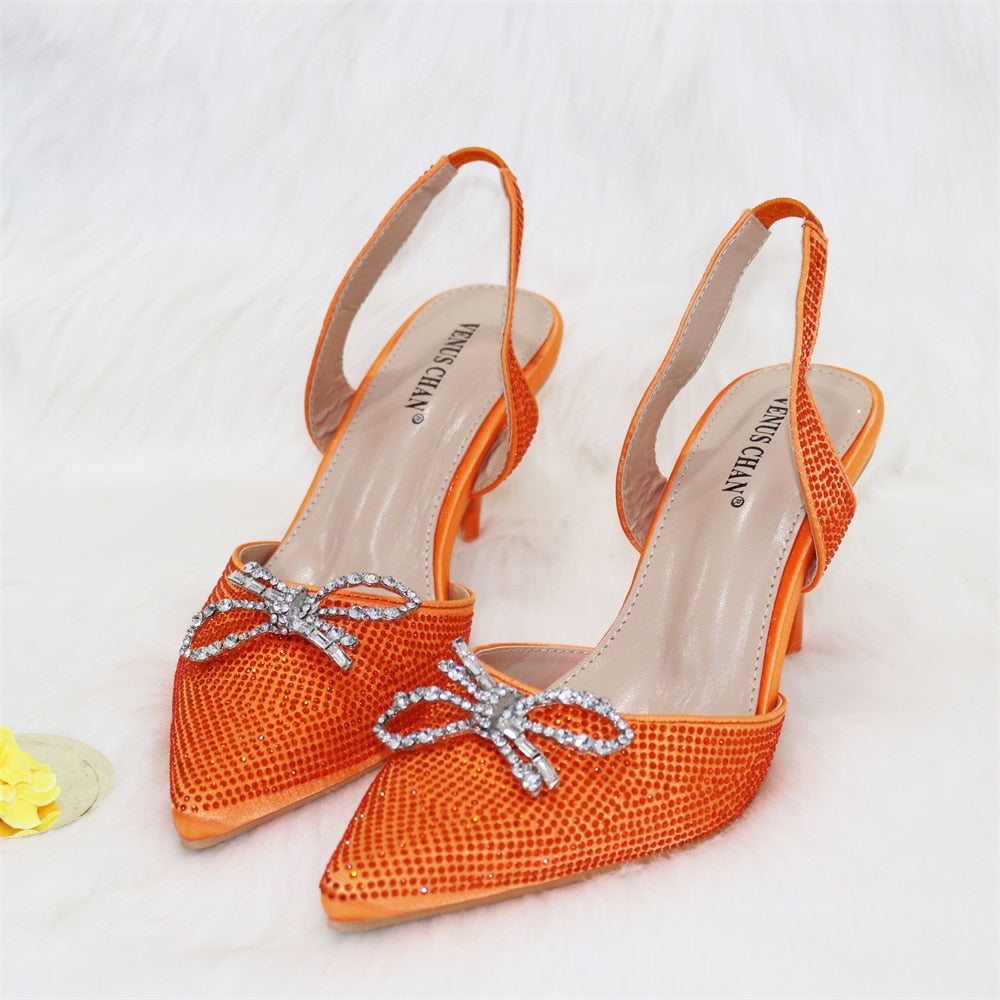Women's Sequined Shoe and Bag Set