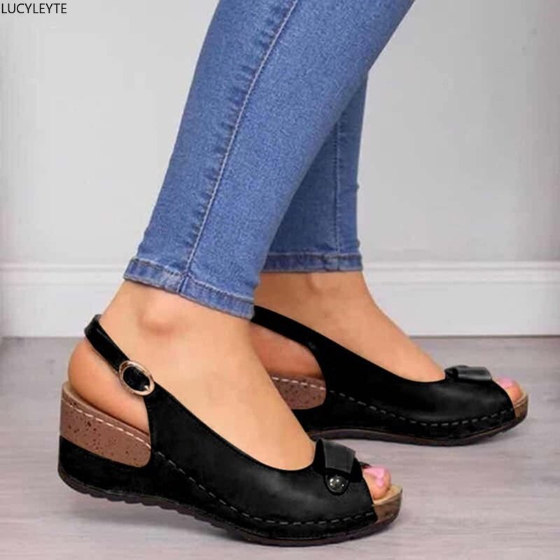 Sandales de marche à plateforme pour femmes - Heels