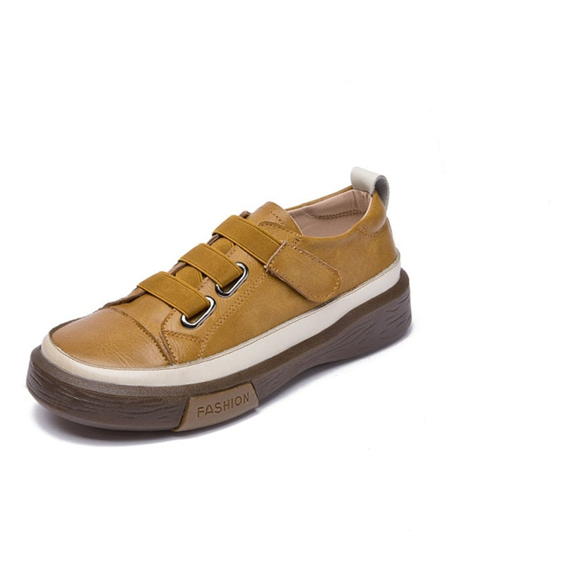 Chaussures orthopédiques Décontractées Plates en Cuir pour Femmes - GTOO